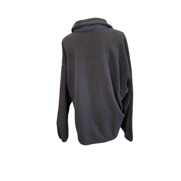Columbia Mens Sz XL Pullover Fleece jacket 1/2 Zip Black a28 - Picture 4 of 8